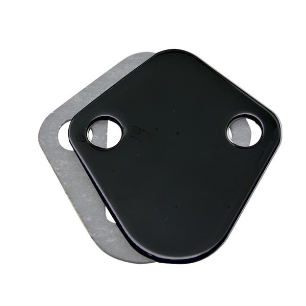 Cfr Performance CFR HZ-2058-PBK Steel Chevy BB 396-454 & Ford Fuel Pump Block Off Plate - Black HZ-2058-PBK - main